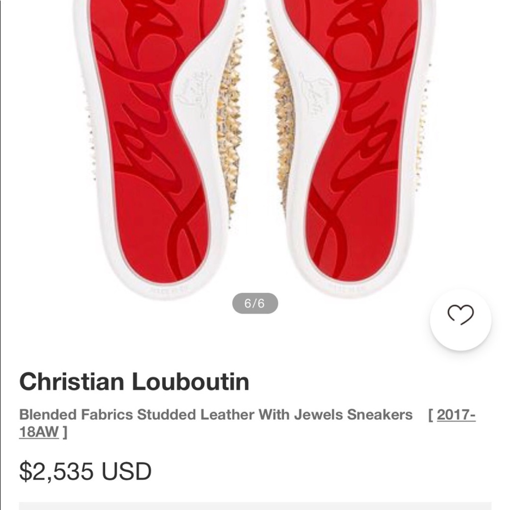 US 13 MEN Christian Louboutin Studded Sneakers